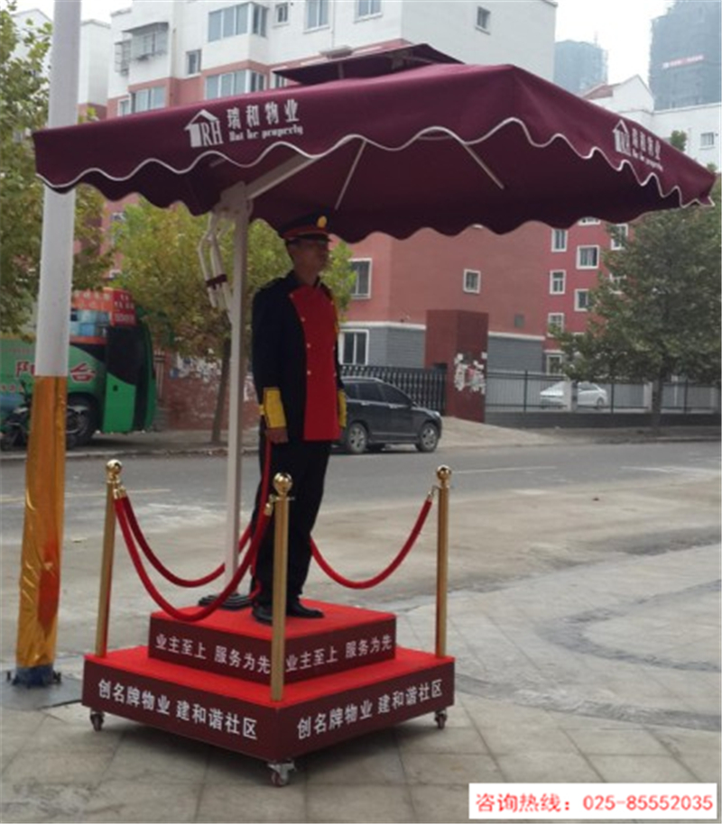 南京保安立岗台房地产迎宾标兵台门卫门岗形象站台