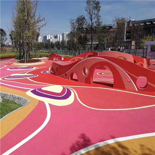 塑胶跑道弹性颗粒 运动场塑胶跑道学校防滑跑道 天艺地坪 专业施工