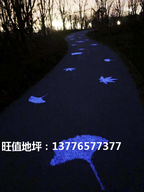 发光路 夜光路面 夜光路面施工 南京发光路 南京夜光路 南京旺值地坪