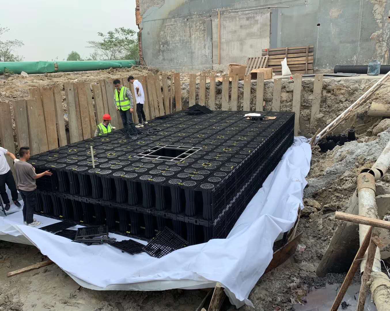 PP模块蓄水池 丰翌鑫 南通雨水收集模块厂家 专业定制雨水收集利用系统