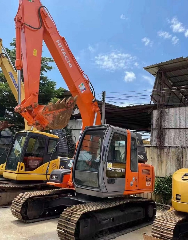 供应出售合肥二手日立120挖掘机 进口-玄武区掘起工程机械营部