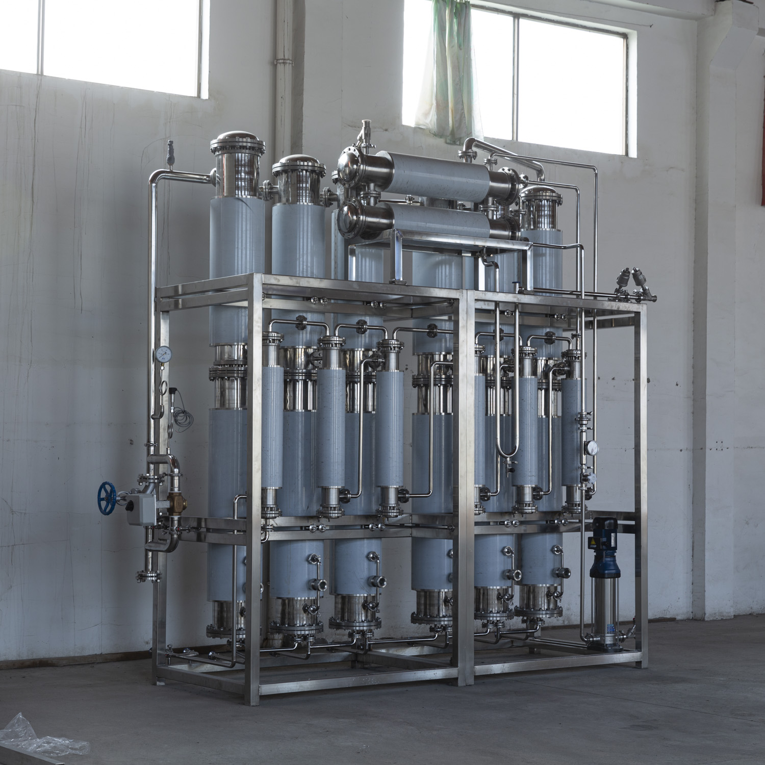 制药制剂注射蒸馏水机/列管多效蒸馏水机厂家