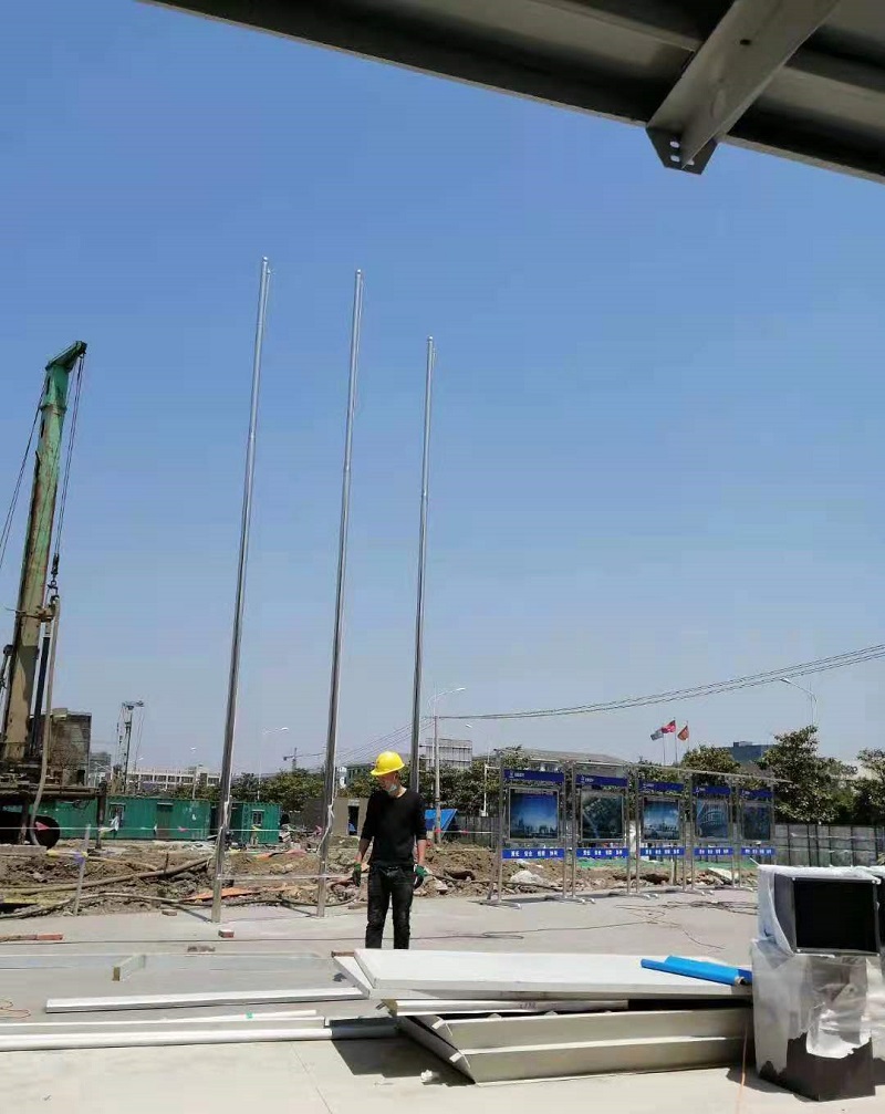 南京户外旗杆定制 锥型旗杆 学校广场旗杆 南京不锈钢旗杆定制 价格优惠