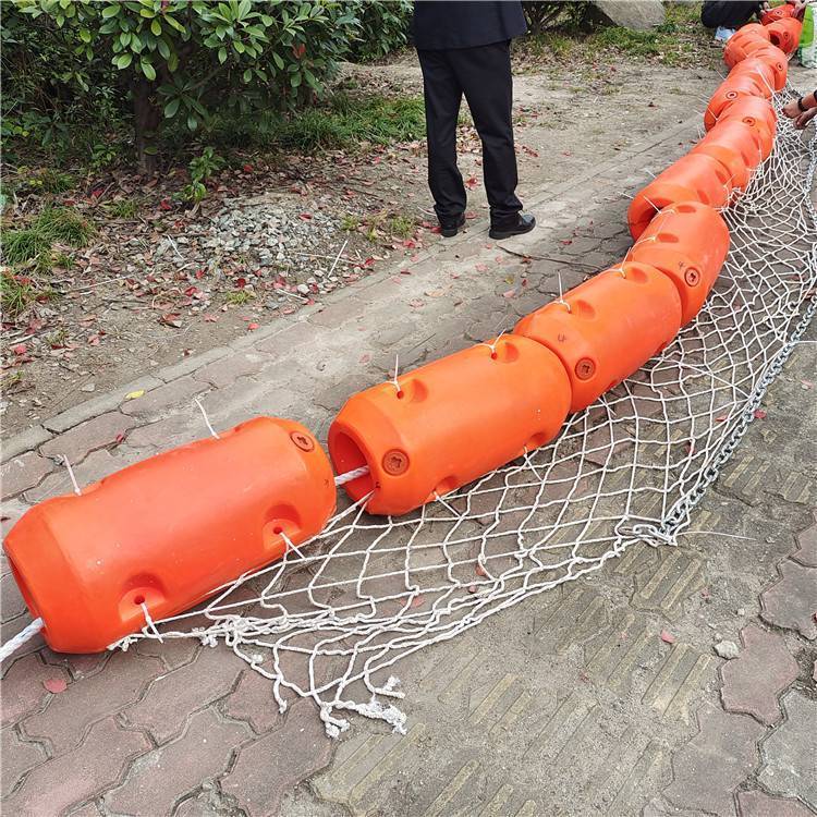 PVC固体浮子式围油栏 海事船舶码头油库专用防污屏拦油带厂家直销