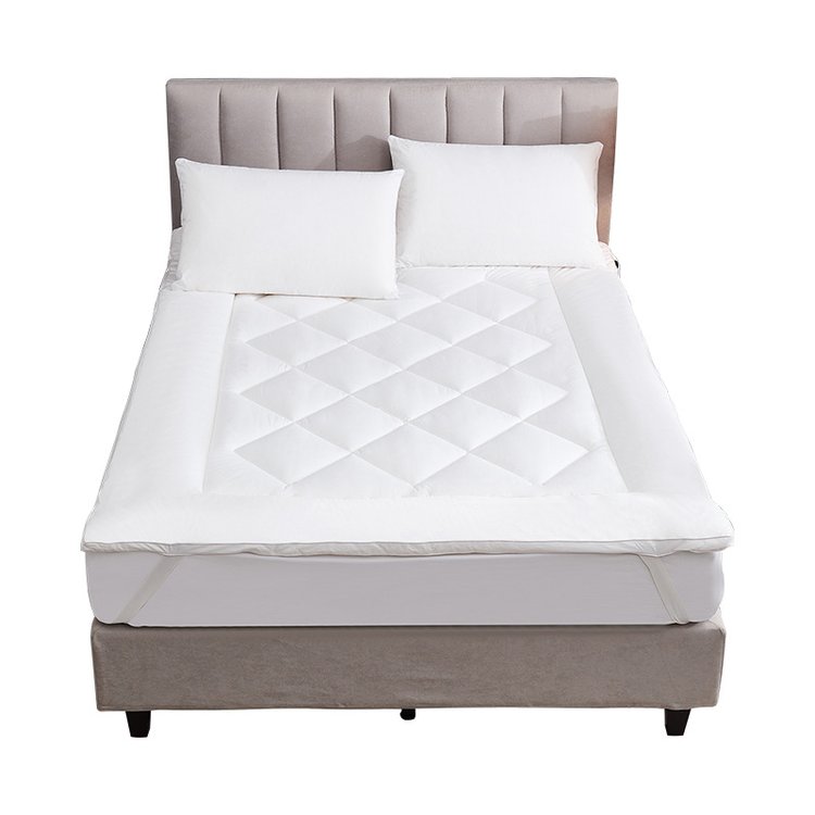 床垫磨毛布白色立体舒适垫3.2kg现代简约成人床垫5-7cm厚